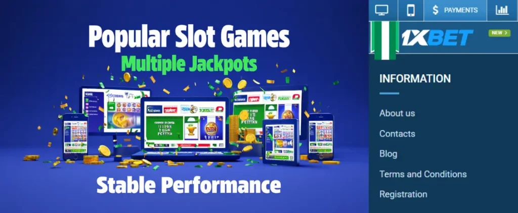 Popular Slot Games Available at 1xBet Casino