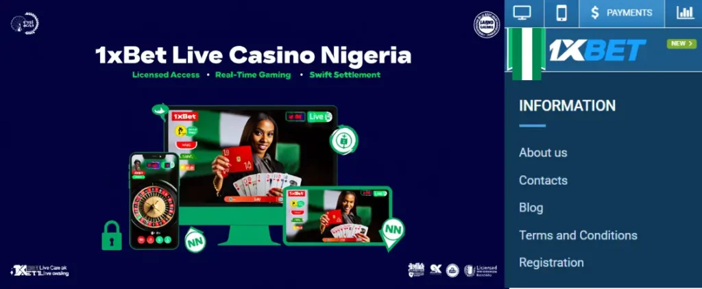 Benefits of Playing at 1xBet Live Casino Nigeria